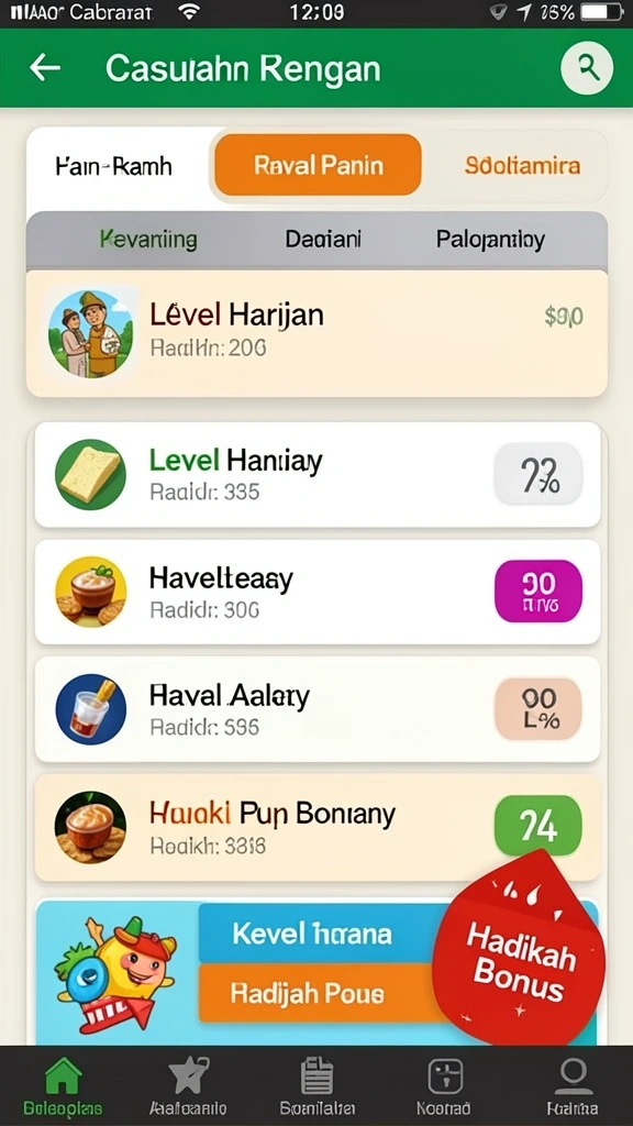 Screenshot menampilkan pilihan permainan slot terbaru yang tersedia.