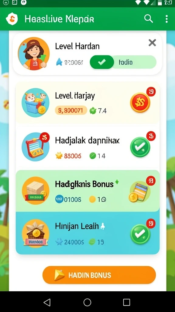 Sistem karakter unik yang memungkinkan peningkatan kemampuan.