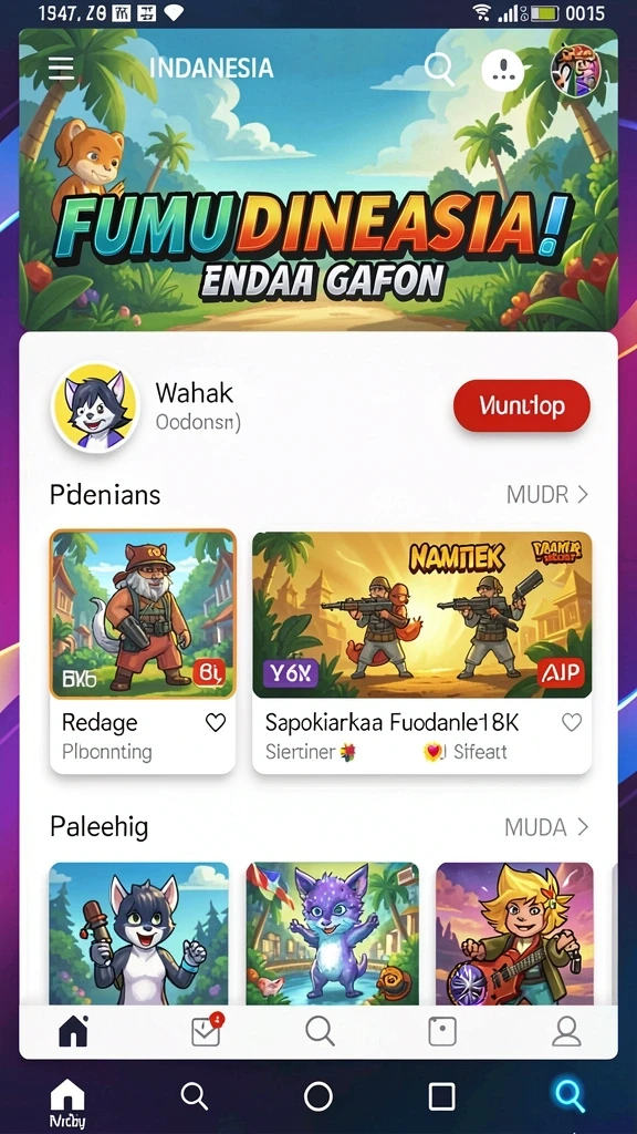 Tampilan antarmuka yang menarik dan user-friendly.