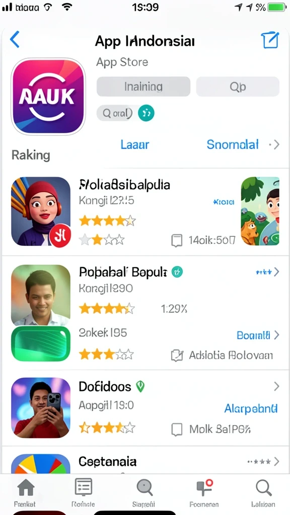 Tampilan utama permainan yang menarik dan intuitif.