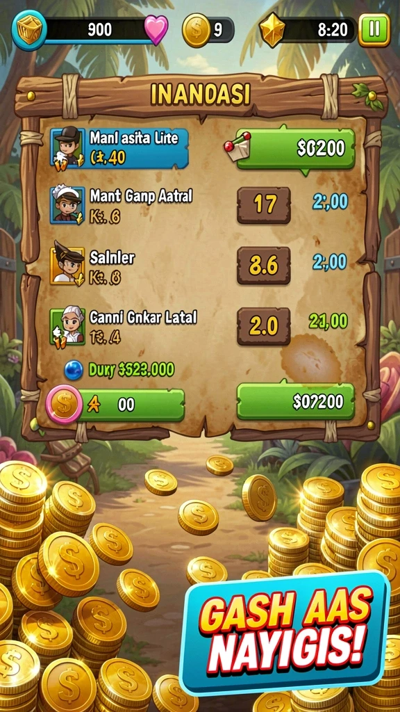 Screenshot menunjukkan karakter utama dalam aksi menarik.