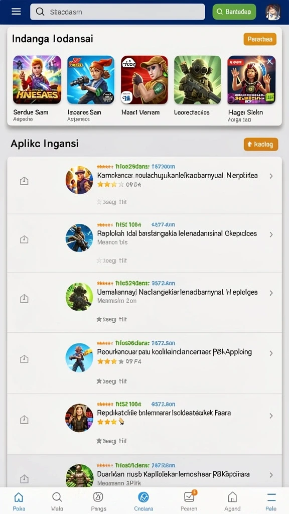 Screenshot ini menunjukkan fitur upgrade karakter yang menarik.