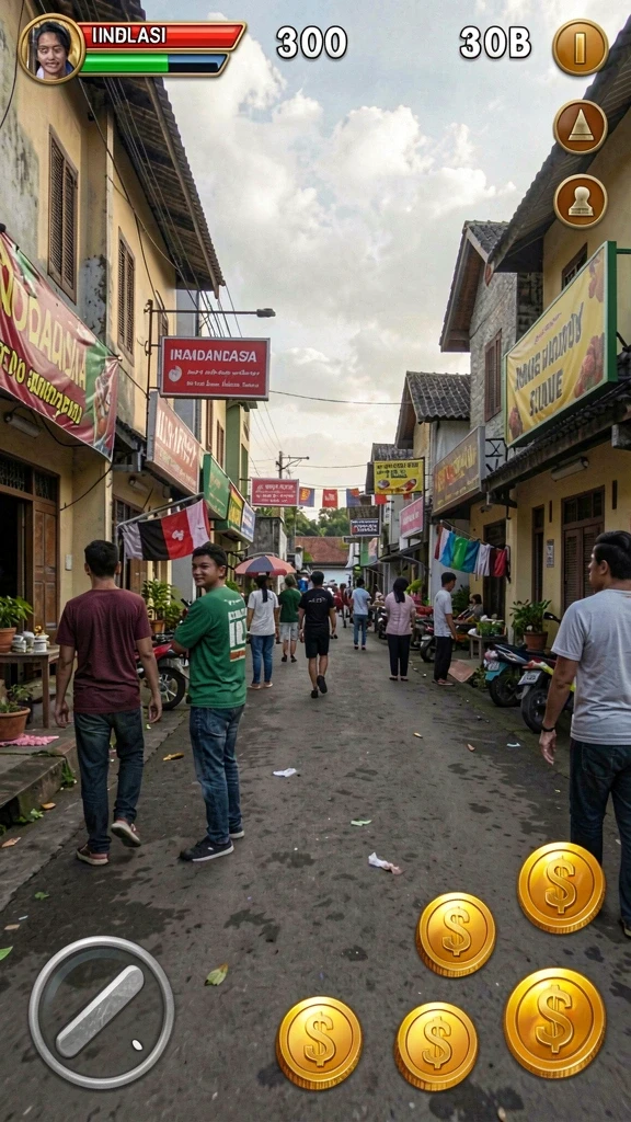 Tampilan awal yang menarik dan interaktif.