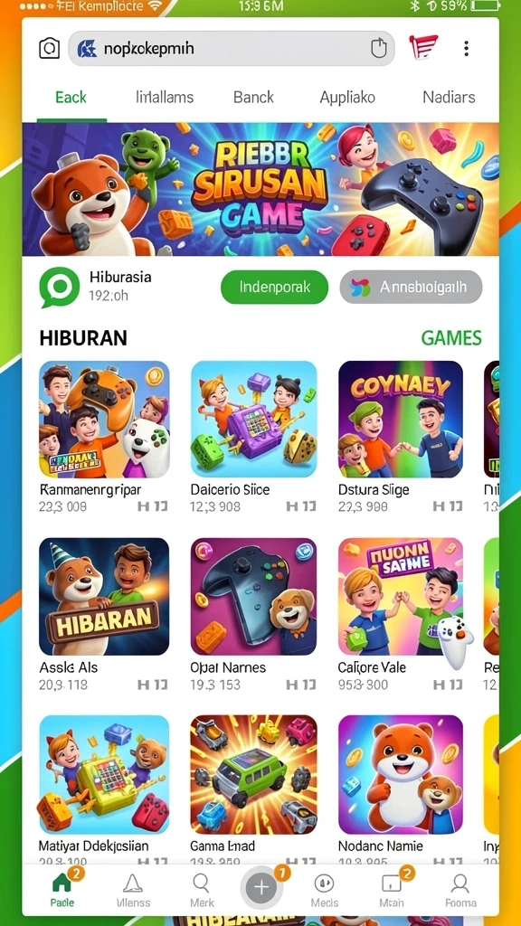 Banyak permainan dengan variasi menarik untuk dimainkan.