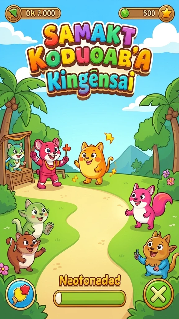 Tampilan awal yang menarik dan penuh warna.