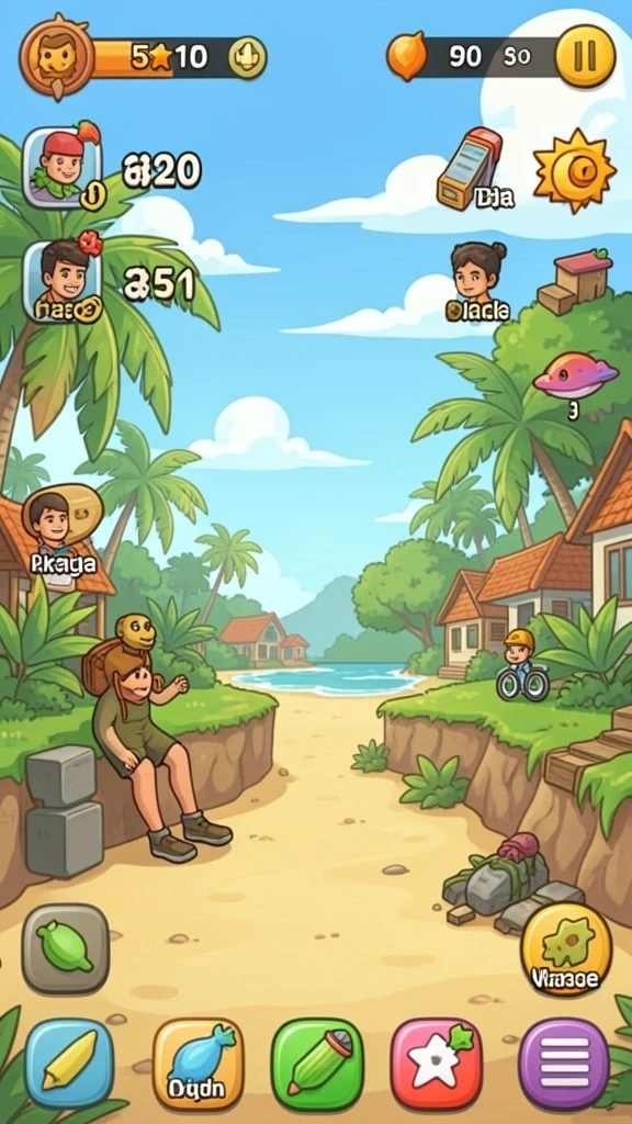 Screenshot fitur mode permainan yang seru.