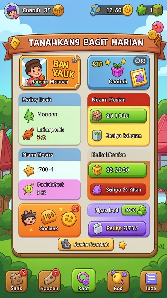 Tampilan antarmuka yang sederhana dan menarik.