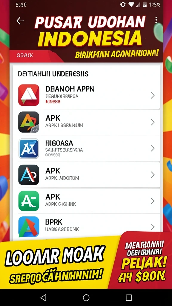 Tampilan awal aplikasi GACORFUN yang menarik.