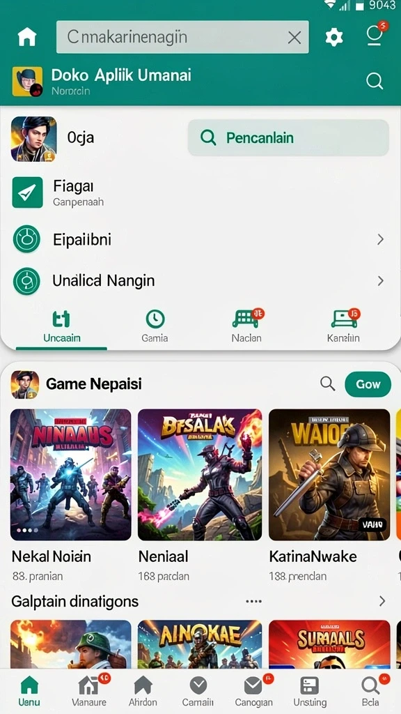 Tampilan antarmuka yang user-friendly.