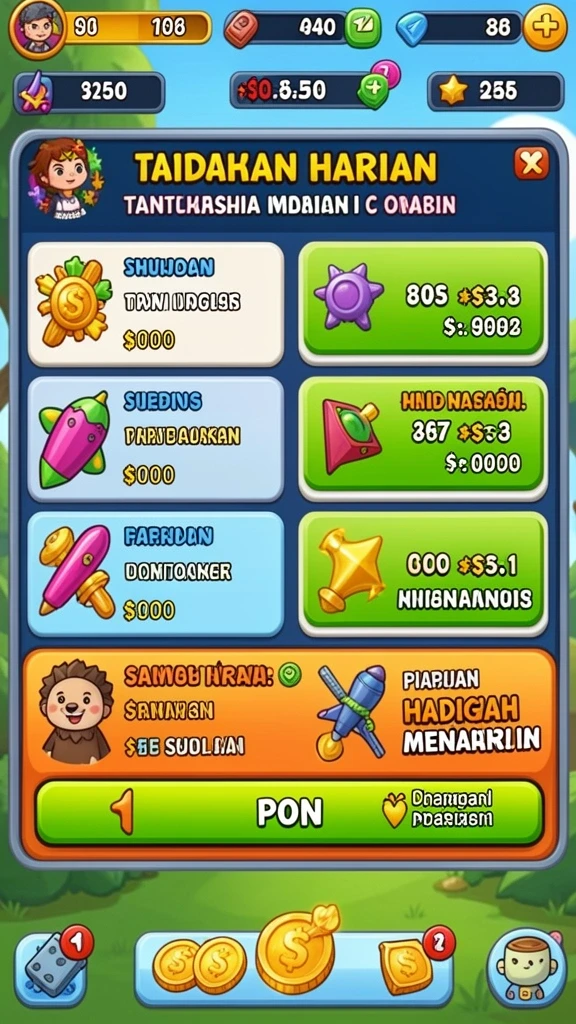 Karakter yang bisa diupgrade untuk meningkatkan gameplay.