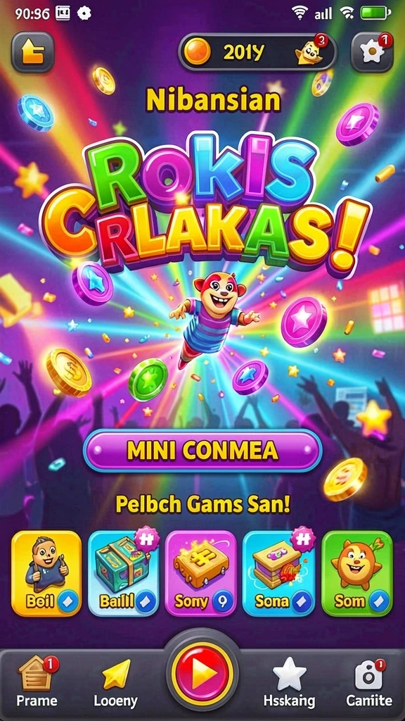 Tangkapan layar level menantang yang baru.