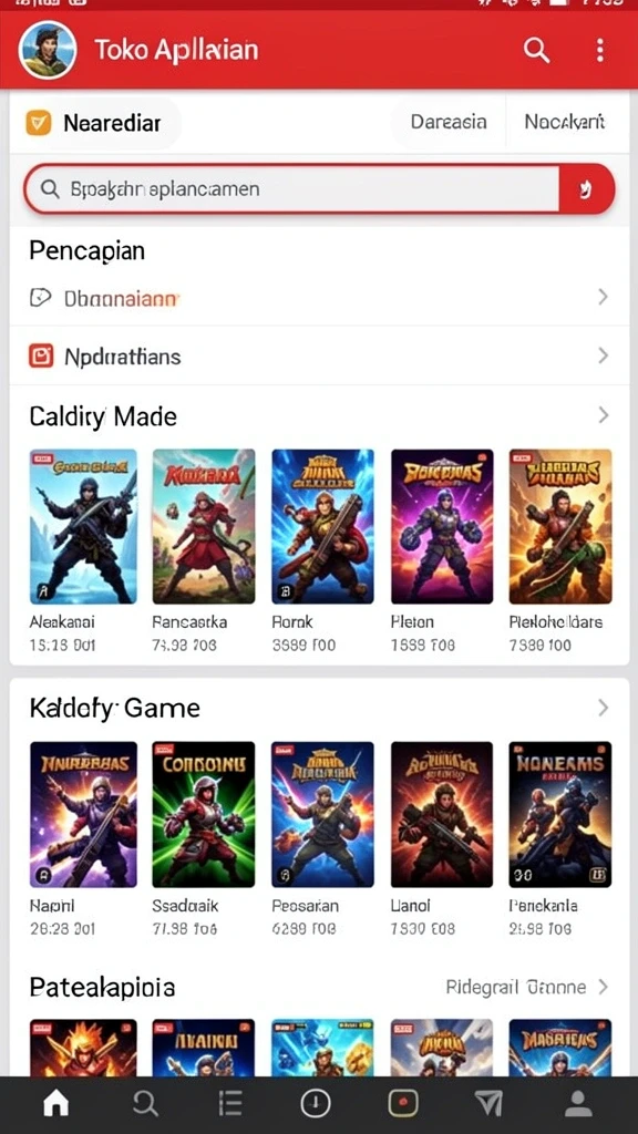 Screenshot menunjukkan tampilan antarmuka utama yang menarik.