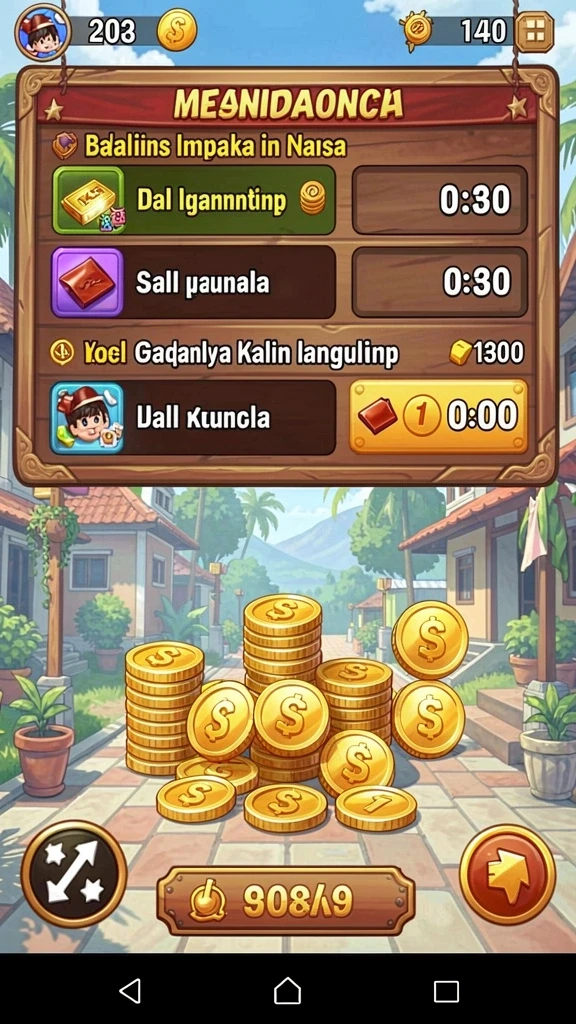 Gambar tampilan awal yang cerah dan menarik perhatian.