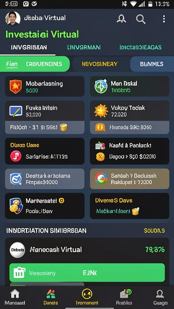 Tampilan grafis yang memukau dalam game.