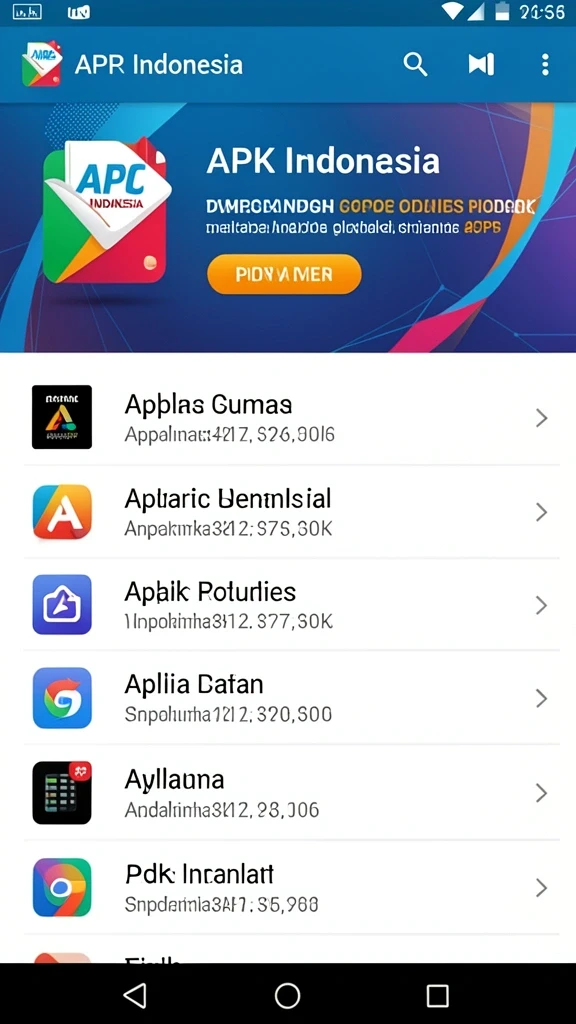 Berbagai pilihan permainan untuk dimainkan.