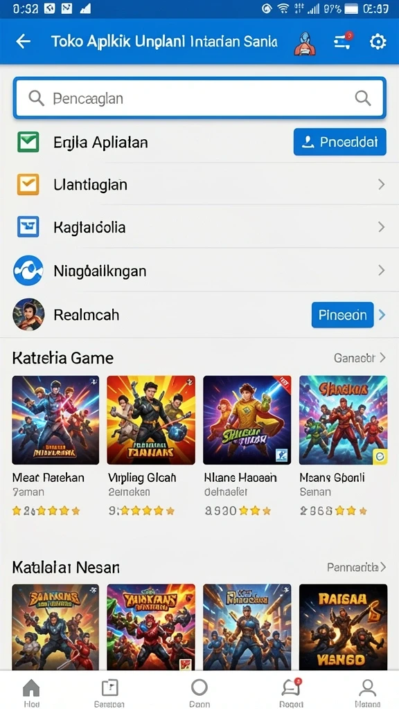 Tampilan antarmuka yang menarik dan mudah digunakan.