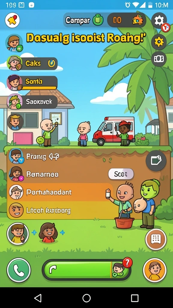 Tampilan dunia fantasi yang kaya akan detail grafis.
