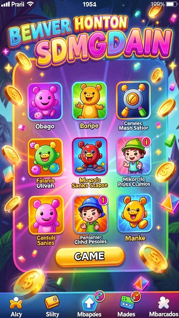 Tampilan awal game yang memikat dan informatif.