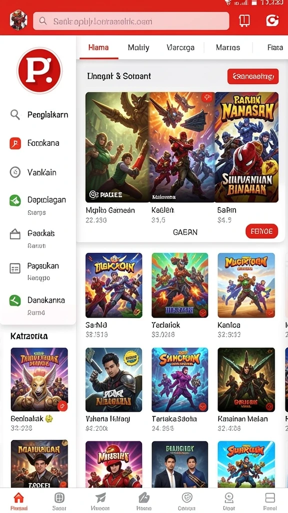 Grafis yang menawan dan penuh warna dalam RAJABANDOT.