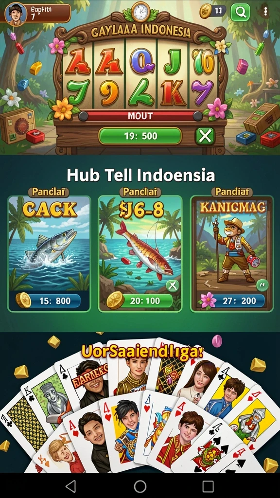 Tampilan awal yang menarik dengan karakter utama.