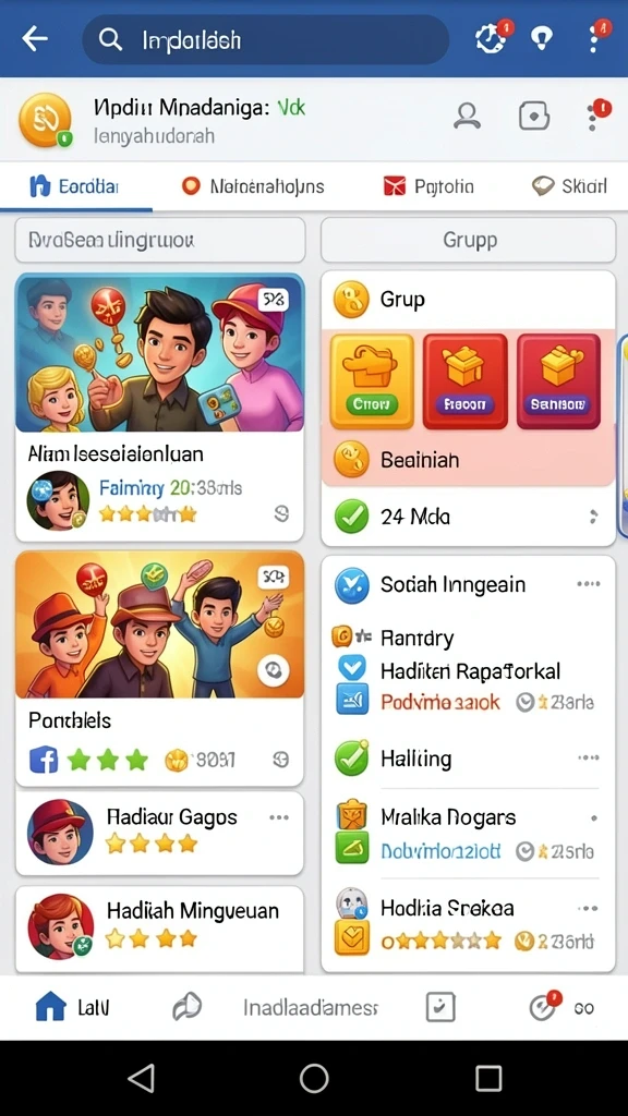 Tangkapan layar menampilkan antarmuka awal game SATU77.