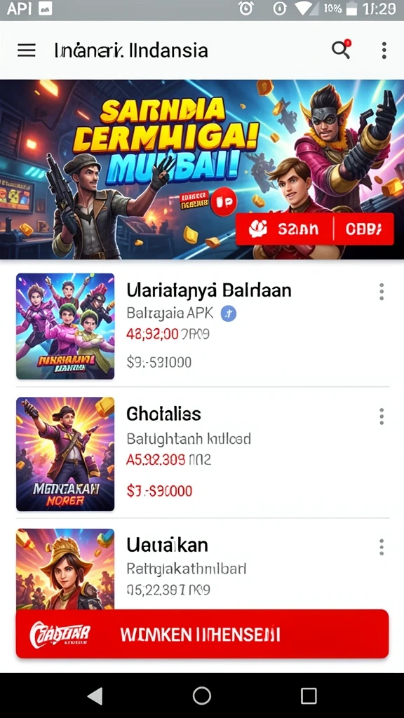 Tampilan awal aplikasi yang menarik dan mudah dinavigasi.