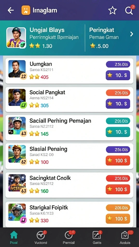 Tampilan awal yang menarik dan dinamis.
