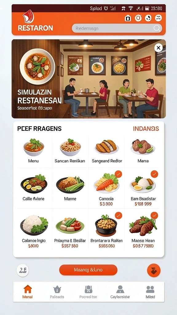 Tampilan antarmuka yang menarik dan mudah dinavigasi.