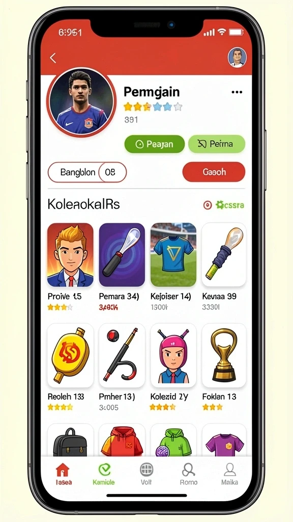 Fitur hadiah menarik untuk pemain.
